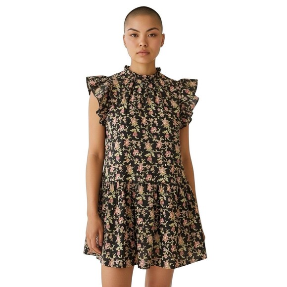 Loft Dress XS Floral Swing Dress - Picture 1 of 6